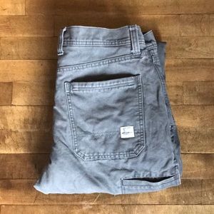 Grey Eddie Bauer insulated duck work pant. 33x30